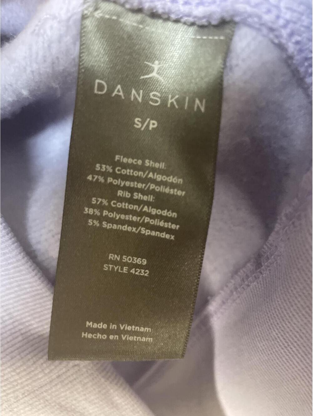 Danskin Sweat Shirt Hoodie Womens Size Small Purple Half Zip Athletic Sporty - Picture 4 of 9